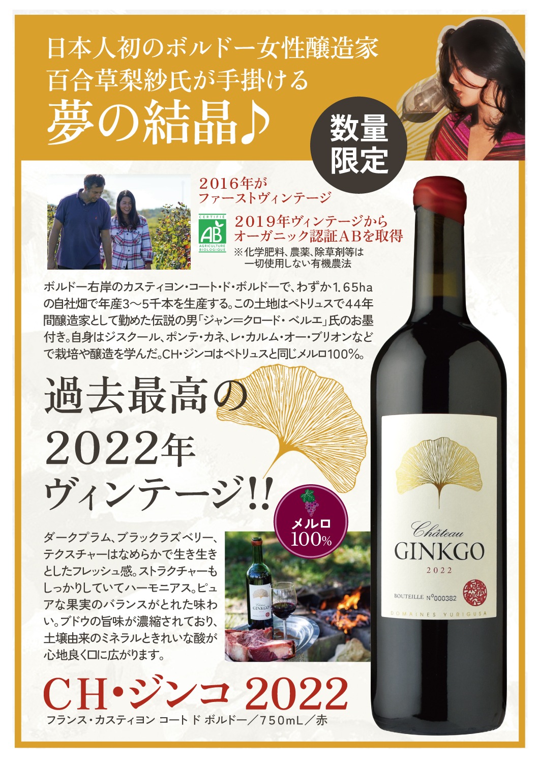 シャトー・ジンコ[2022] | ワイン,新商品 | 信濃屋のワイン専門店